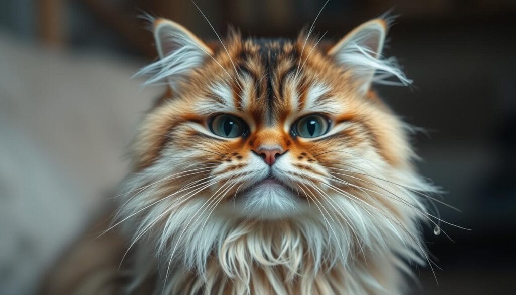 wet cat coat discomfort wet cat coat discomfort