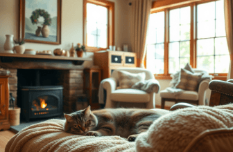 cozy space for your senior cat