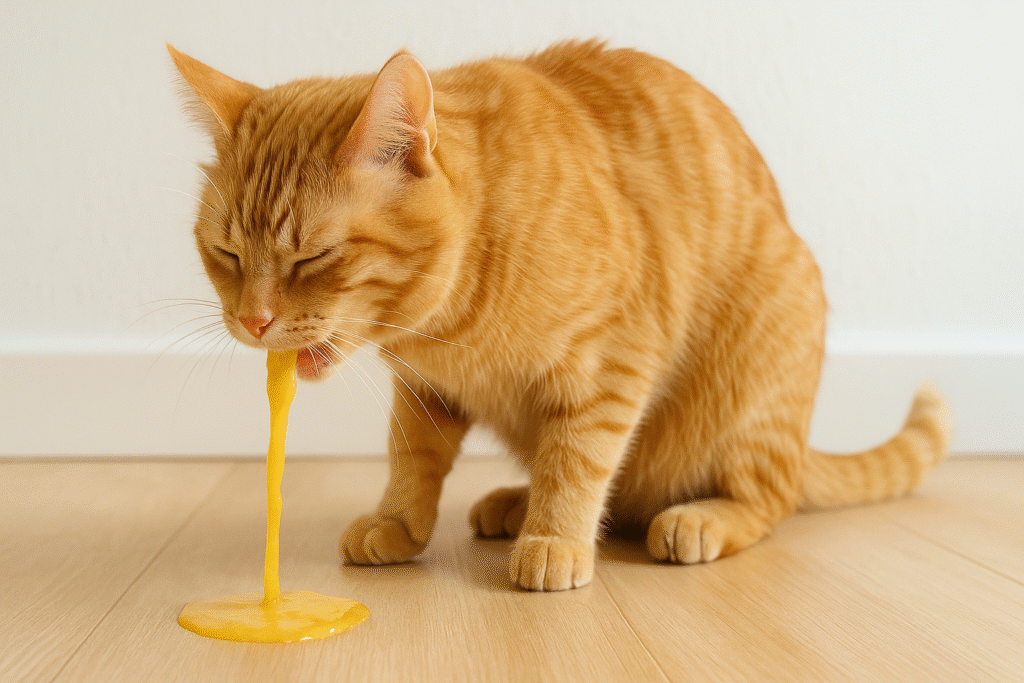 Cat Vomiting Yellow Liquid: Causes, Treatment, and When to Worry cat vomiting yellow liquid