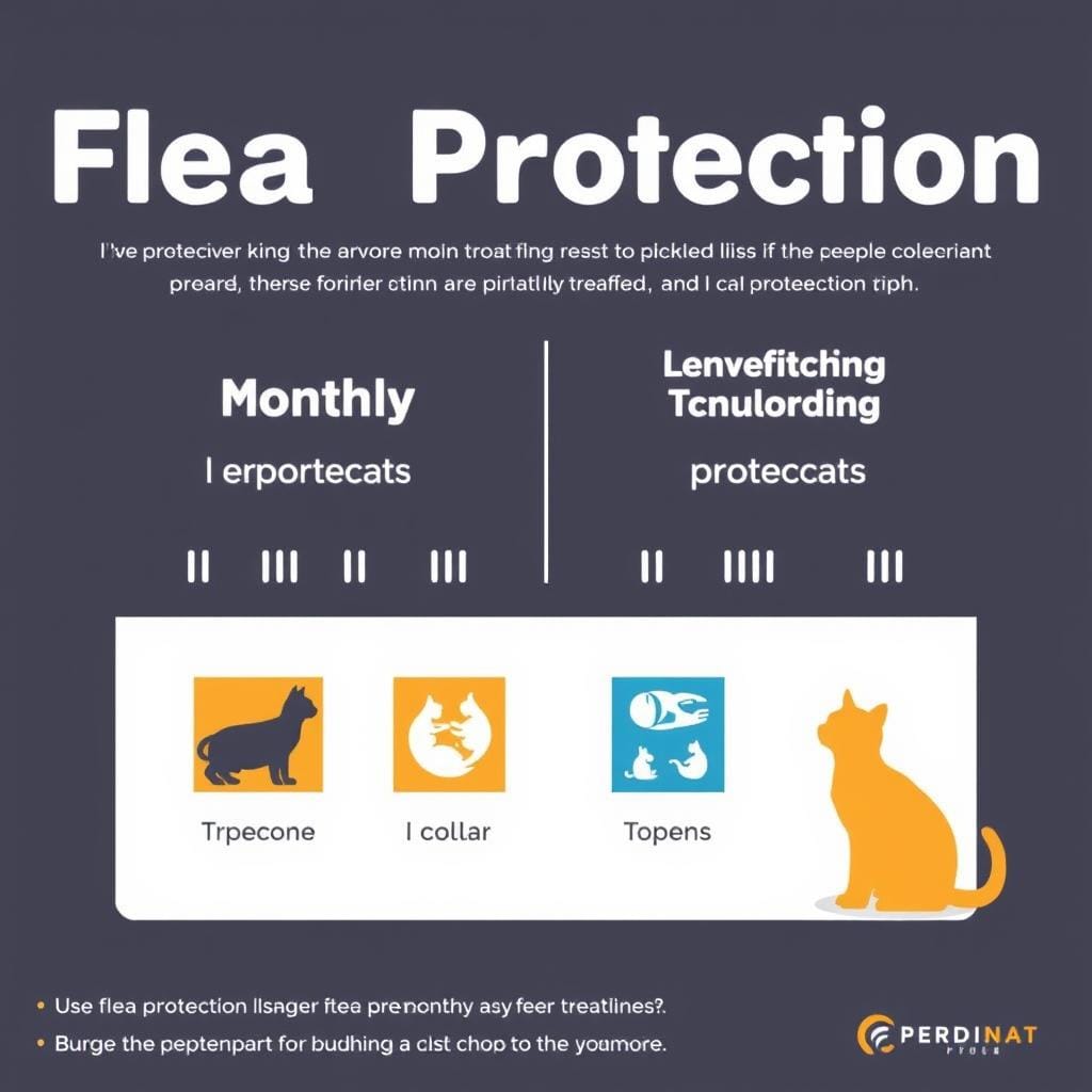 Calendar showing duration of flea protection periods Calendar showing duration of flea protection periods
