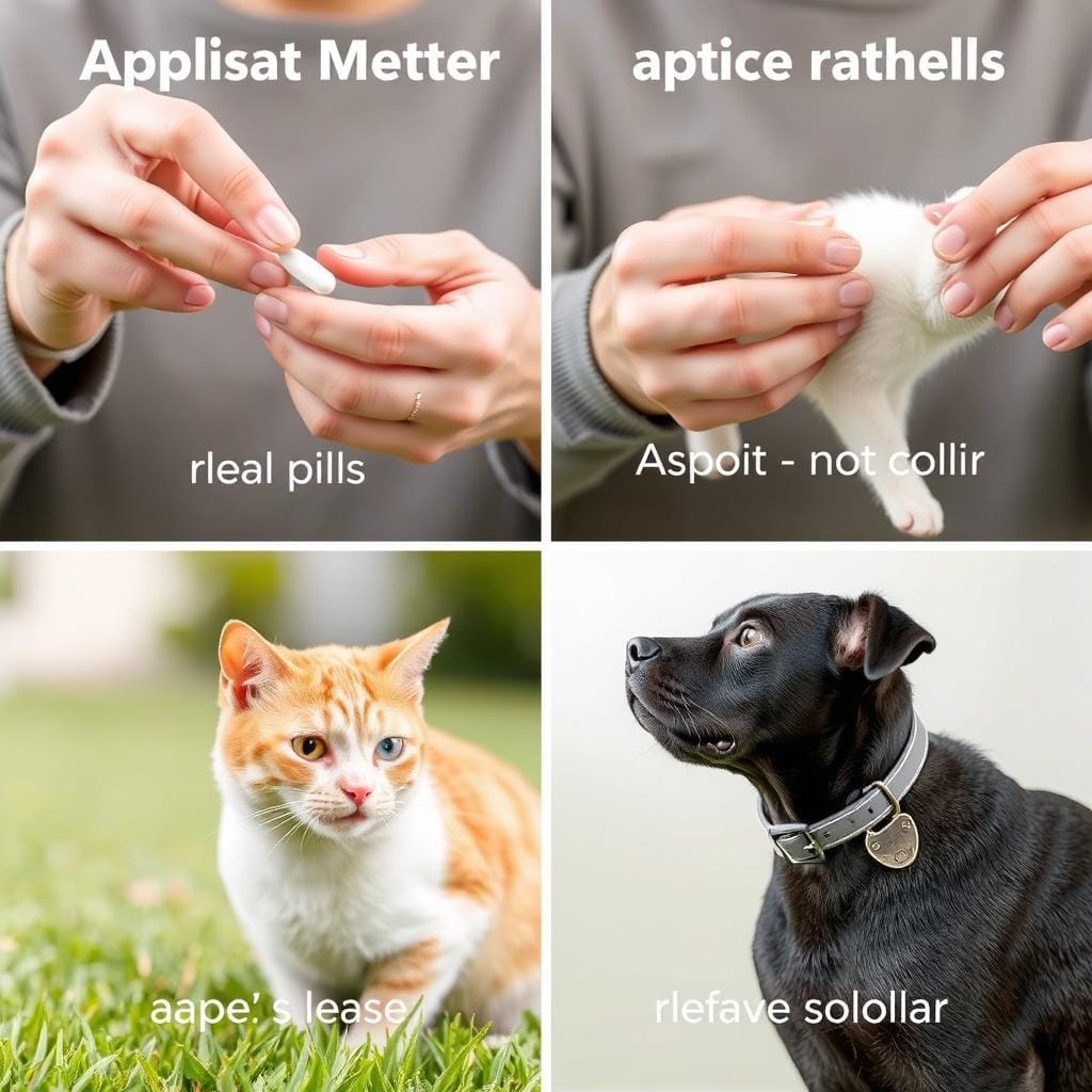 Ease of application comparison between different flea treatment types Ease of application comparison between different flea treatment types