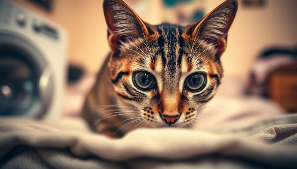cat behavioral triggers cat peeing on clothes