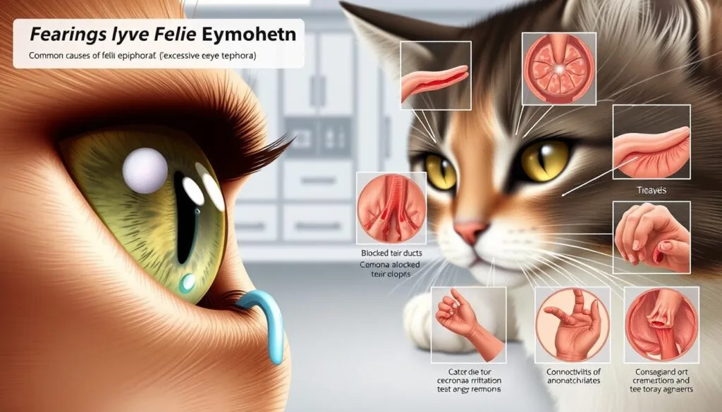 common causes of feline epiphora cat watery eyes