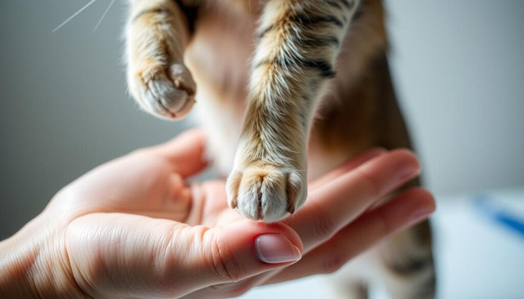 examine cat leg cat limping