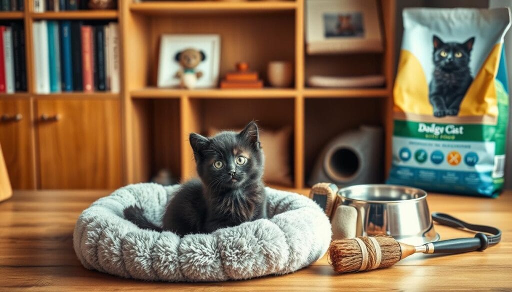 kitten care essentials Black Tabby Kitten