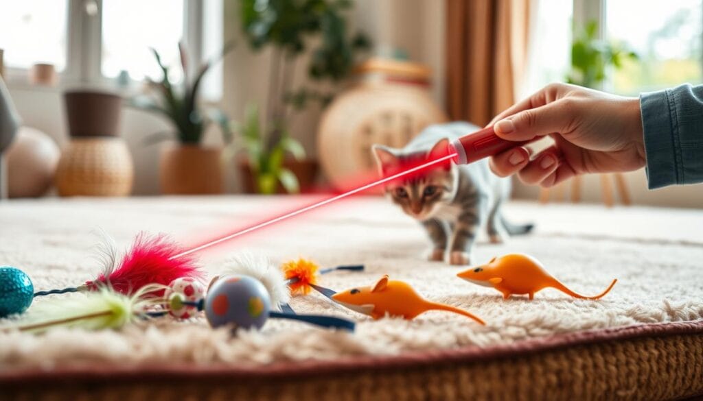 Interactive Cat Toys and Laser Pointer Safety Interactive Cat Toys and Laser Pointer Safety
