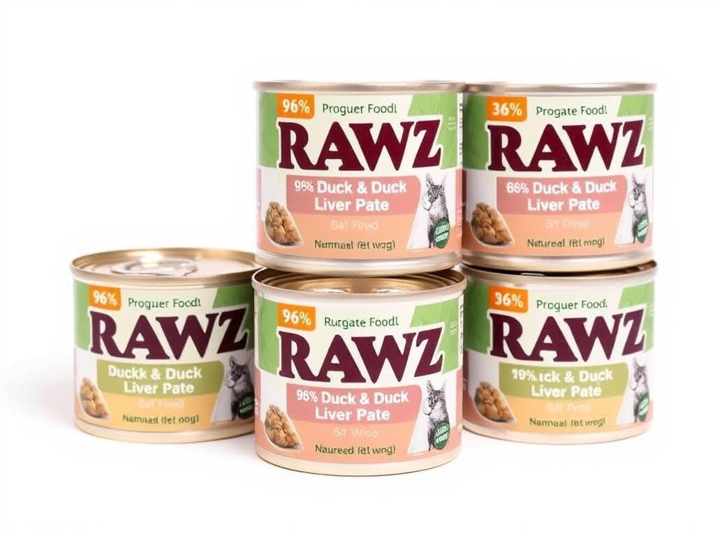 RAWZ 96% Duck & Duck Liver Paté cat food RAWZ 96% Duck & Duck Liver Paté cat food