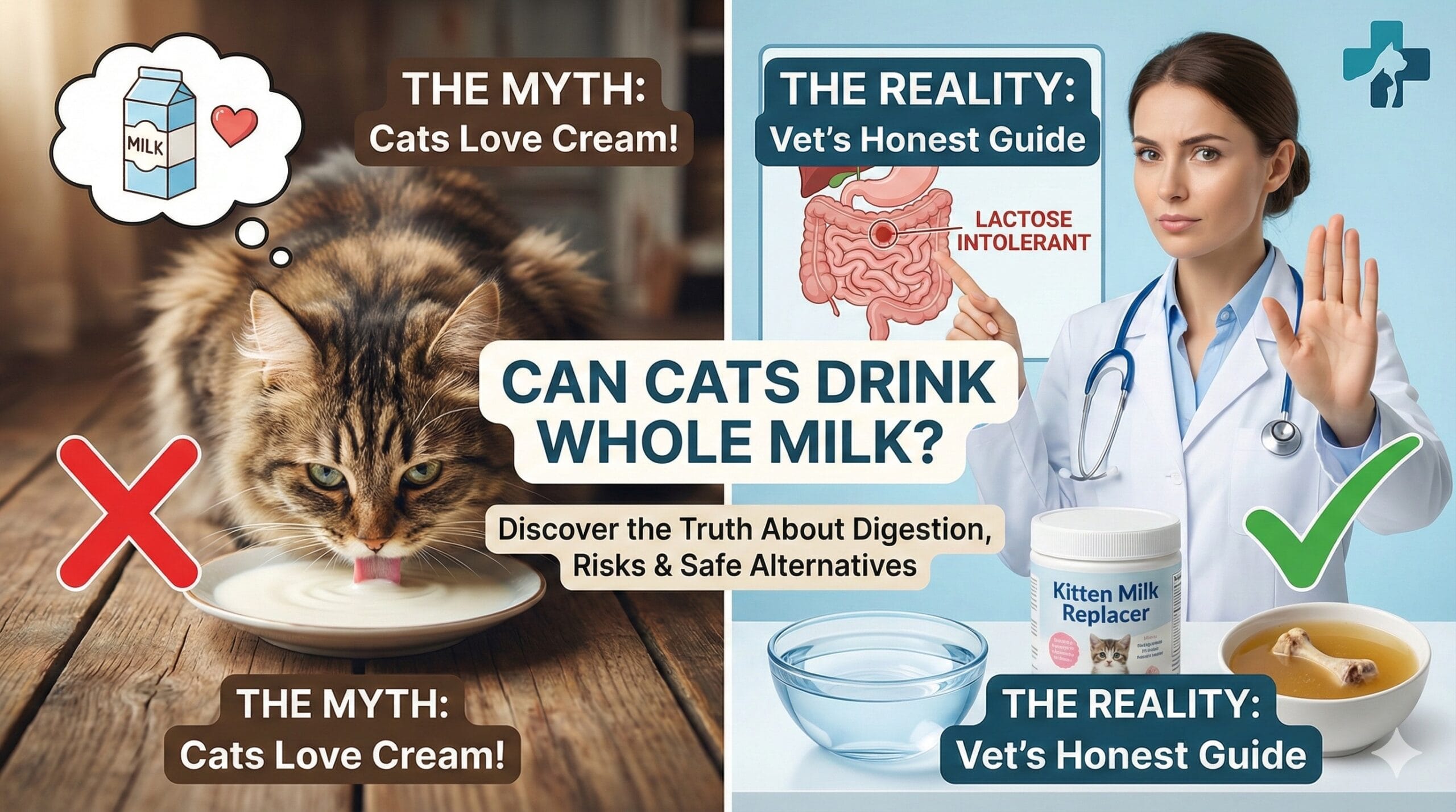 Can Cats Drink Whole Milk